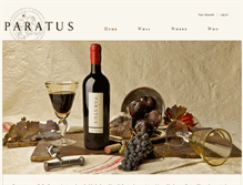 Tablet Screenshot of paratuswine.com